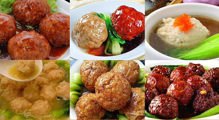 美味肉丸成品展示